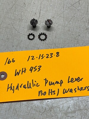 Wheel Horse 953 1054 Tractor Hydraulic Lift Lever Screws And Washers