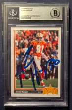 1991 Upper Deck AUTOGRAPH Alvin Harper RC #24 (Beckett Slab) COWBOYS (FREE S/H)