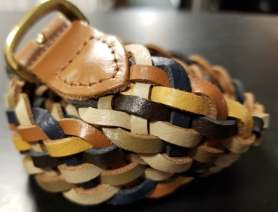VINTAGE Braided Multi-Color Earth Tone Belt Size ML Genuine  display picture 3