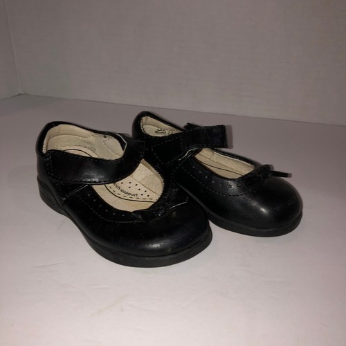 Pediped Bebé Niñas EE. UU. 5 UE 20 Negro Sistema Flex Ajuste Mary Jane Tacón Cojín Zapatos - Imagen 4 de 10