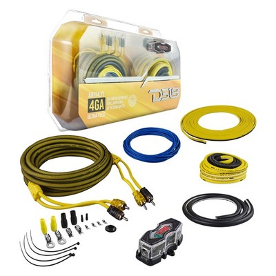 DS18 AKIT4.YL 4-GA Amplifier Installation Kit