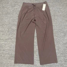 CALIA Truelight Wide Leg Pants Women Large Brown Stretch Athleisure Activewear