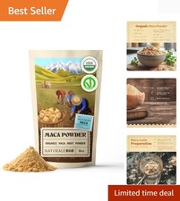 Maca Powder Organic 8 oz. Peruvian, Natural and Pure, from Organic Maca Root....