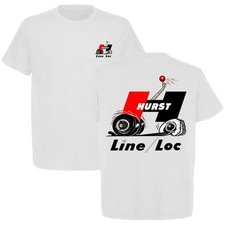 Hurst Line Lock Drag Racing Graphic T-shirt Muscle Car Burnout Gearhead Tee