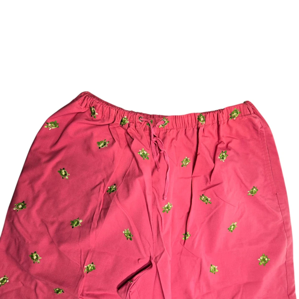 Capris Karen Scott Sport Mujer Rosa Con Tortugas Talla XL Foto 3 de 4