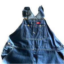 Dickie's Me Dnenim Bib Overalls Workwear Chore Barn Farm Country 40 x 26 Altered