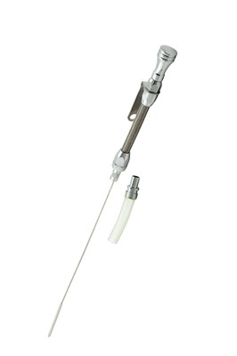 9706G Mr. Gasket Engine Oil Dipstick & Tube - Braided Stainless Steel