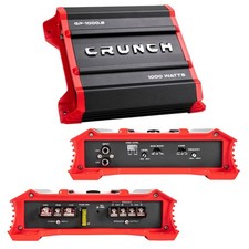 Crunch Ground Pounder GP-1000.2 2-Channel Class A/B Car Amplifier, 1000W Max