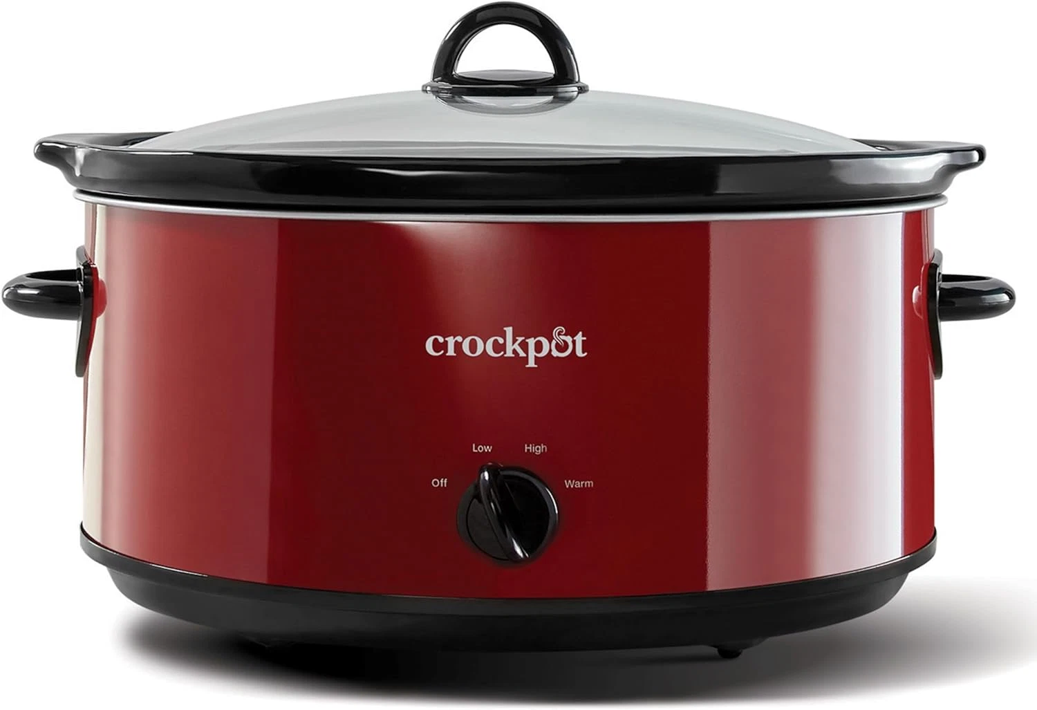 Express Crock Slow Cooker 8 Quart Red