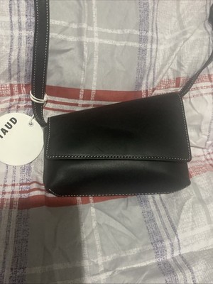 STAUD Acute Crossbody Bag Purse In Black Leather - NWT