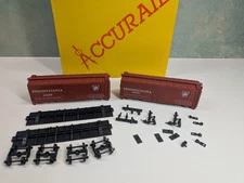 Accurail HO Scale 40' AAR Box Cars Pennsylvania #24086 & 30561 KIT (2 pcs) READ