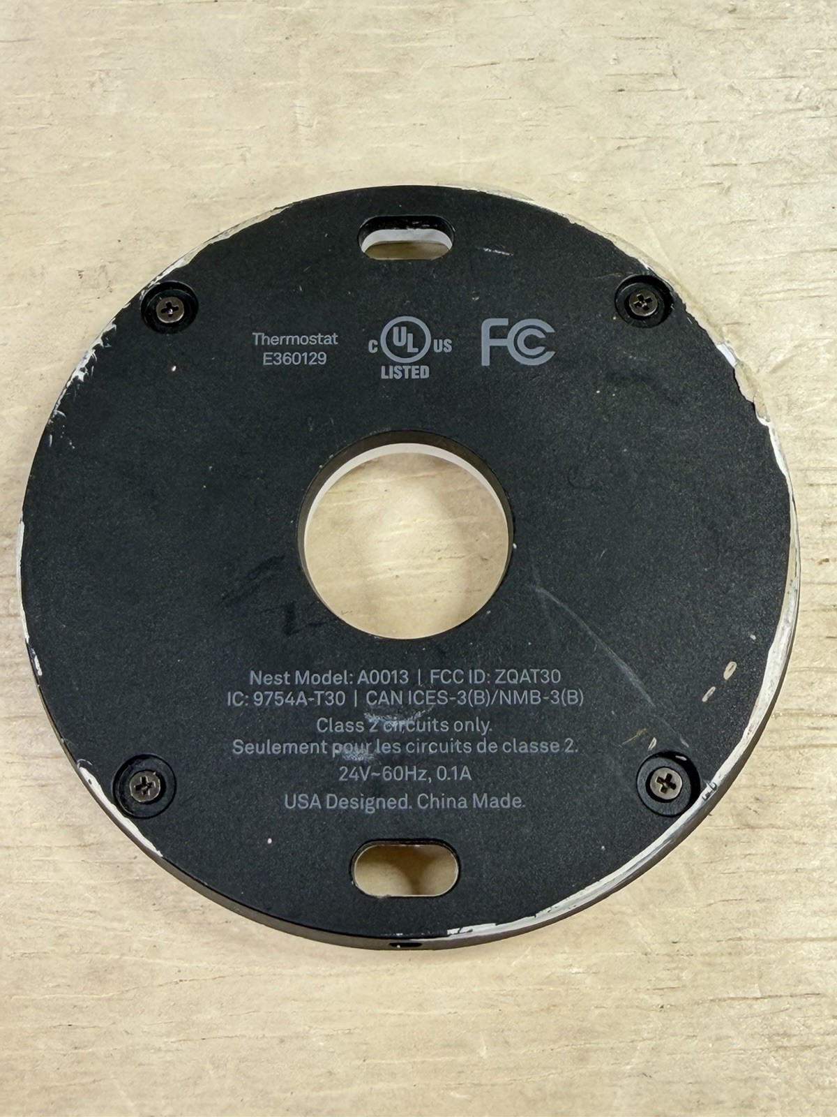 Nest Programmable 3rd Gen Thermostats LOT OF 2 A0013 Stainless Steel w/ Backs