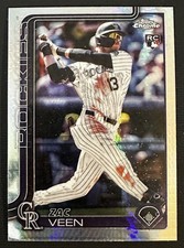 2025 Topps Chrome Prism Refractor Card #USC28 Zac Even Colorado Rockies RC