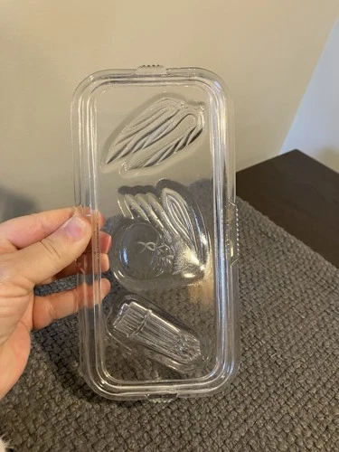 Vintage Federal Glass Refrigerator Storage Embossed Vegetable Replacement Lid