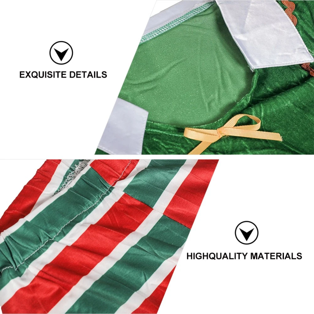 VETEMENTS 1 Set Costume Natalizio Donna Vestiti Abito Performance Ragazza Costume Elfo