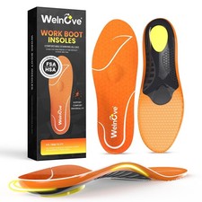 Work Boot Insoles for Men Anti Fatigue Shoe Insert Women Heavy Duty Arch Supp...
