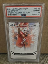 C.J. Stroud 2022 Multi-Sport Special Release #RC10 Rookie Card (PSA 10)