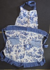 Now Designs Full Cotton Apron Blue/white