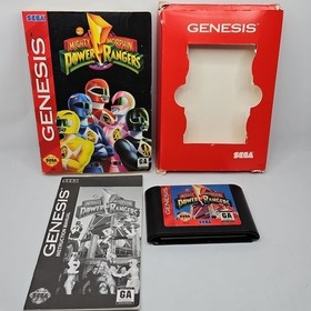 Mighty Morphin Power Rangers (Sega Genesis, 1994) Tested Authentic