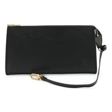 Louis Vuitton Pochette Accessoires Epi Pouch Women Black One Size