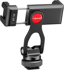 ULANZI Metal Phone Tripod Mount ST-10, Universal 360  Smartphone Adapter with 2