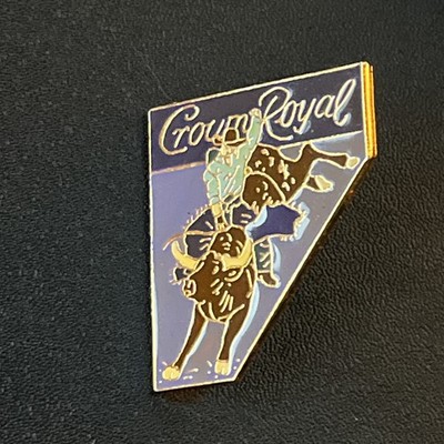 Crown Royal NFR Rodeo Pin Purple Nevada Bull-rider Pin