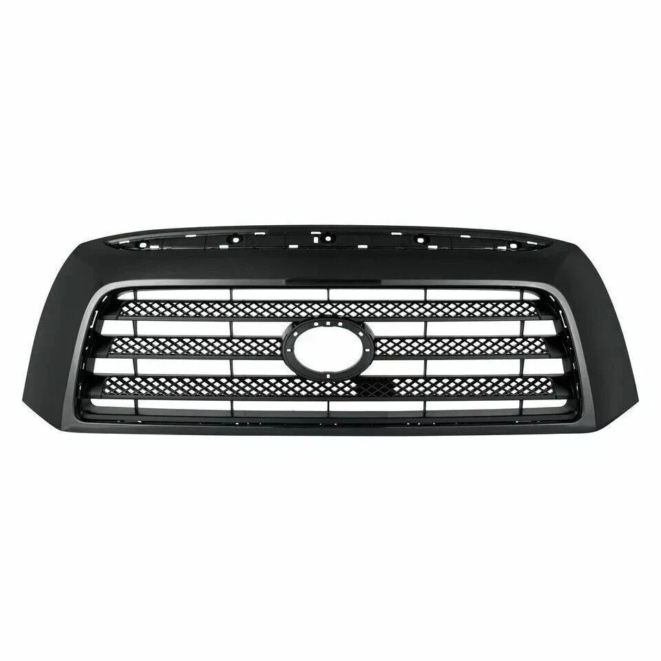 NEW FRONT GRILLE ASSEMBLY & GRILLE MOLDING BLACK 2PC FOR 2007-2009 TOYOTA TUNDRA Foto 2 de 4