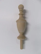 Wooden Finial-Choice-Cherry-Oak-Maple-Walnut-Mahogany Unfinished bedpost #62