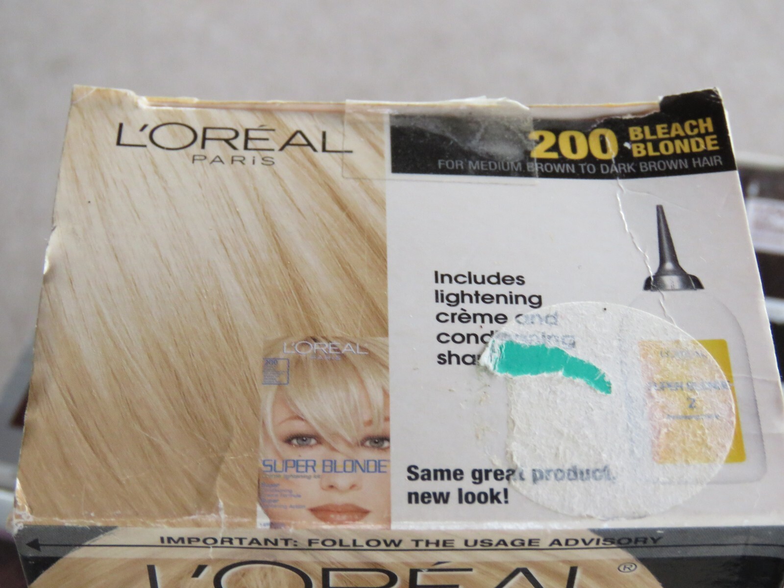 L'OREAL SUPER BLONDE CREME LIGHTENING KIT 200 BLEACH BLONDE