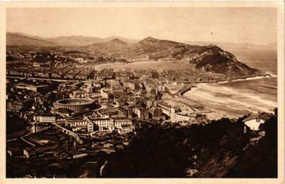 CPA AK SAN SEBASTIAN Blick vom Monte Ulia SPANIEN (673864)