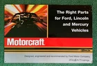 Motorcraft Ford Lincoln Mercury Right Parts Sign SST Vtg 36x24in” One Sided Tin