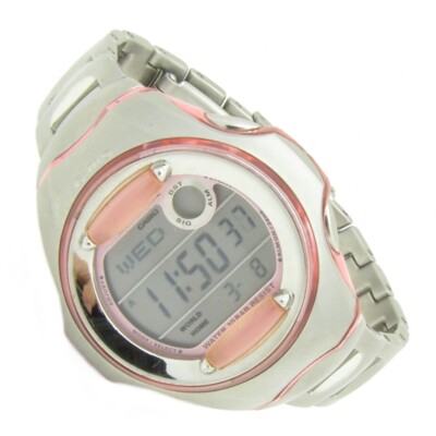 Baby G Shock Casio Damen Armbanduhr MSG-140 Alarm Licht Rosa 10ATM Batterie neu