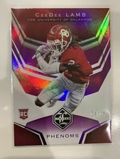 2020 Panini Chronicles Draft Picks CeeDee Lamb Purple Limited RC /25 SP Oklahoma