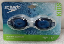 Speedo Recreation Swim Goggles Age 3-6 Kids Youth Black Beginner Swimmer BN11