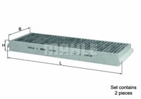 Mahle Innenraumfilter Aktivkohle FüR Audi A3,A6,R8; VW XL1