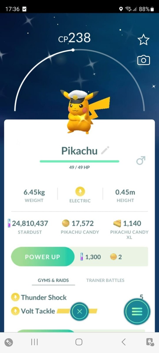 AMAZING!!! ✨ SHINY CAPTAIN PIKACHU!!! ✨ PKMN GO!!! NON