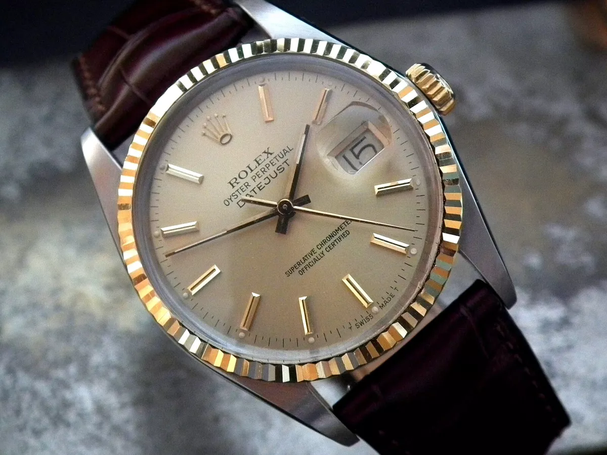 Beautiful 1986 Steel Gold Quick Set Rolex Oyster Datejust Gents