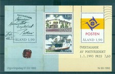 Åland 1993 - Y & T feuillet n. 2 - Administration postale à Aland (Michel feuill