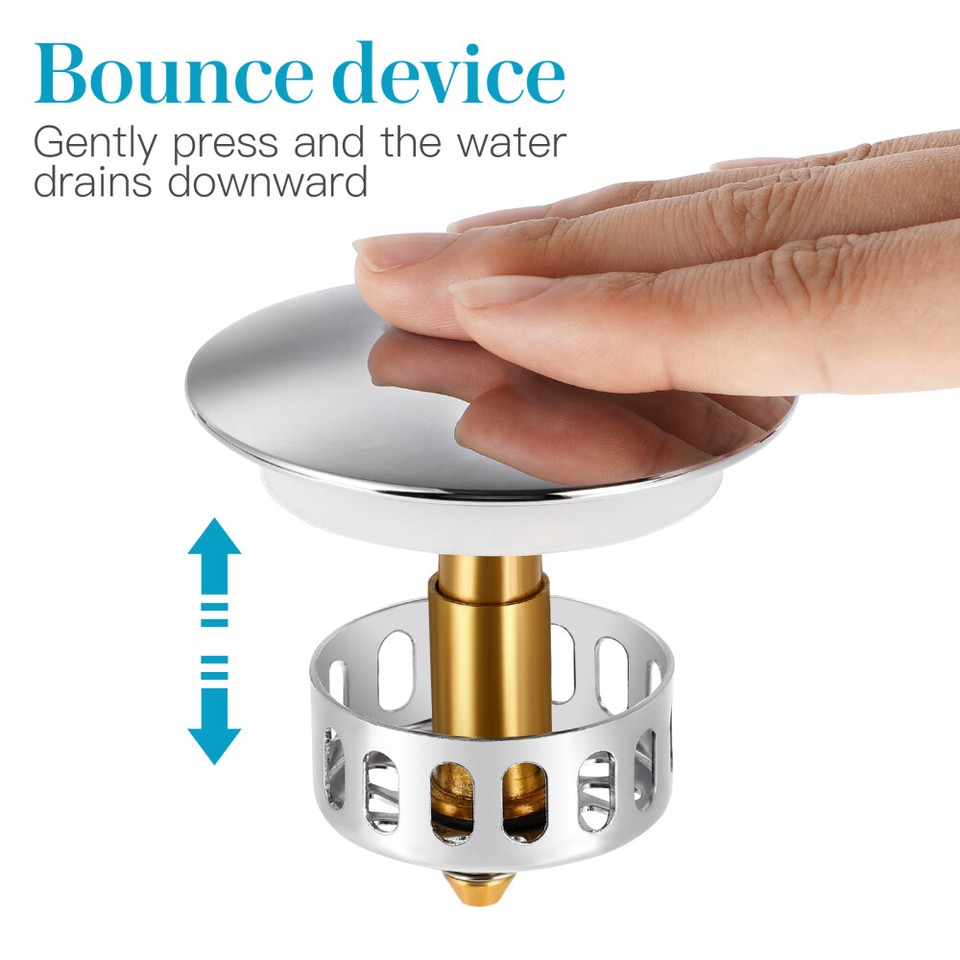 Wash Basin Bounce Drain Stopper Bathroom Sink Drain Plug Sink Drain