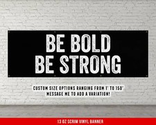 Bold Fitness Banner - Motivational Home Gym Wall Art
