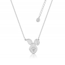 Image of Disney Winnie the Pooh White Gold-Plated Piglet Character Necklace - DSN1022