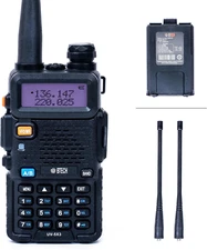 UV-5X3 Tri-Band Radio: High-Power Amateur Handheld with USB-C Charging - VHF, 1.