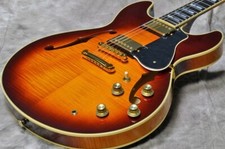 YAMAHA SA2200 Semi Hollow Electric Guitar Brown Sunburst with Gig Bag from JAPAN
