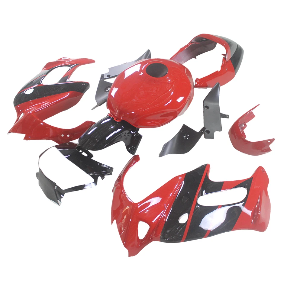 Red Black ABS Fairings for VTR1000F 1997 - 2005 Super Hawk 1000 Honda Bodywork — 第 2/4 张图片