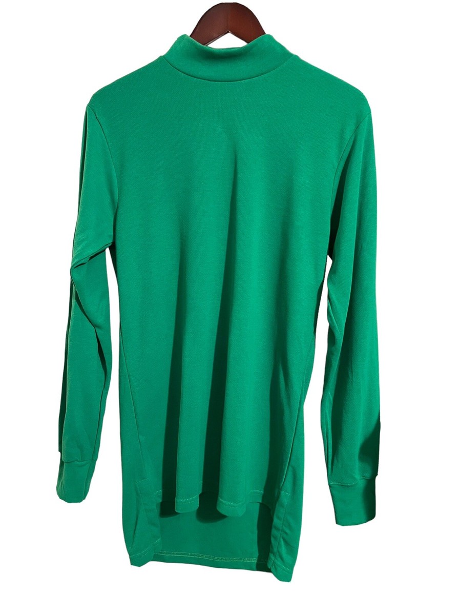 US Navy Flight Deck Jersey Crewmans Medium Green Mock Neck 