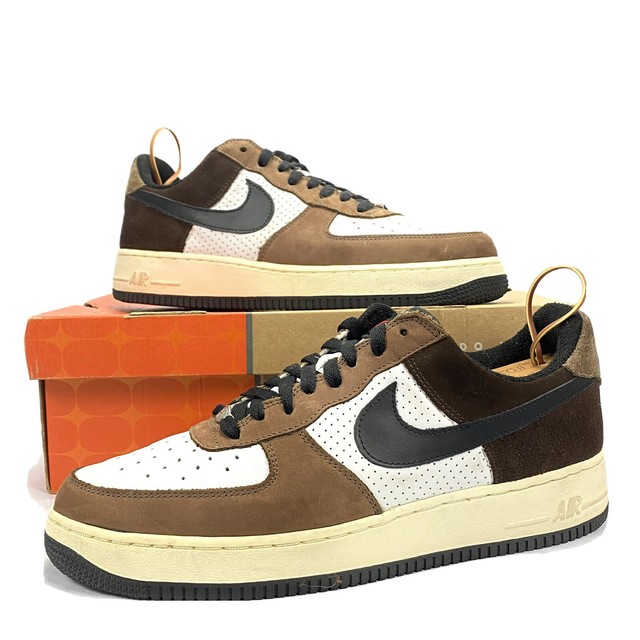 air force 1 brown and white