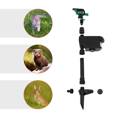 Yard Garden Animal Water Spray Repeller Dog Cat Deer Sprinkler Repellent Solar