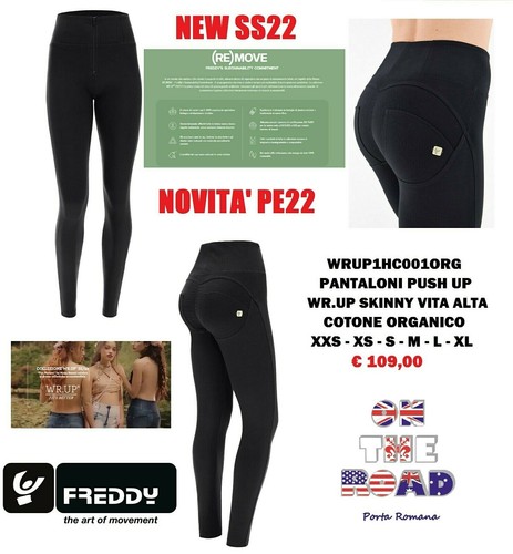 New PE22 Freddy Wr.up Trousers WRUP1HC001ORG Skinny High Waist with Zip  Push Up | eBay