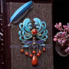 Chinese high-end cloisonne metal woven hair clip for women's hairpins
