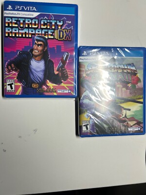 Shakedown Hawaii+Retro City Rampage Playstation PS Vita Games Lot new SEALED